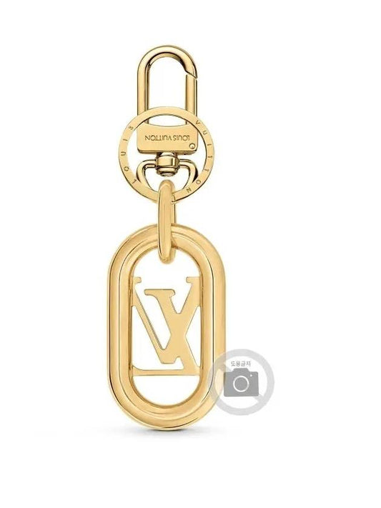 Logo Round Key Holder Gold - LOUIS VUITTON - BALAAN 2