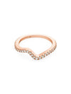 Women's Sparkling Wave Ring Rose Gold - PANDORA - BALAAN 2