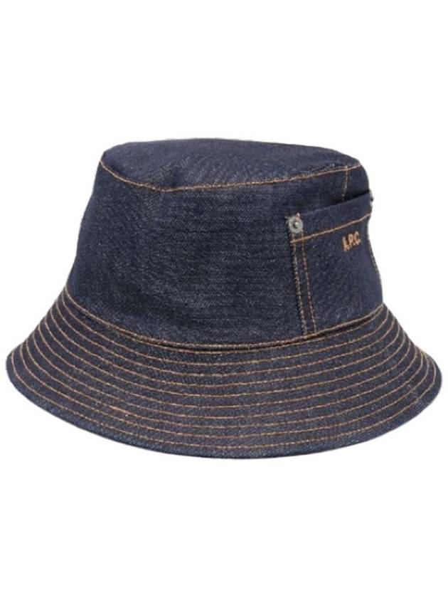 Bob Thais Denim Bucket Hat Indigo - A.P.C. - BALAAN 3