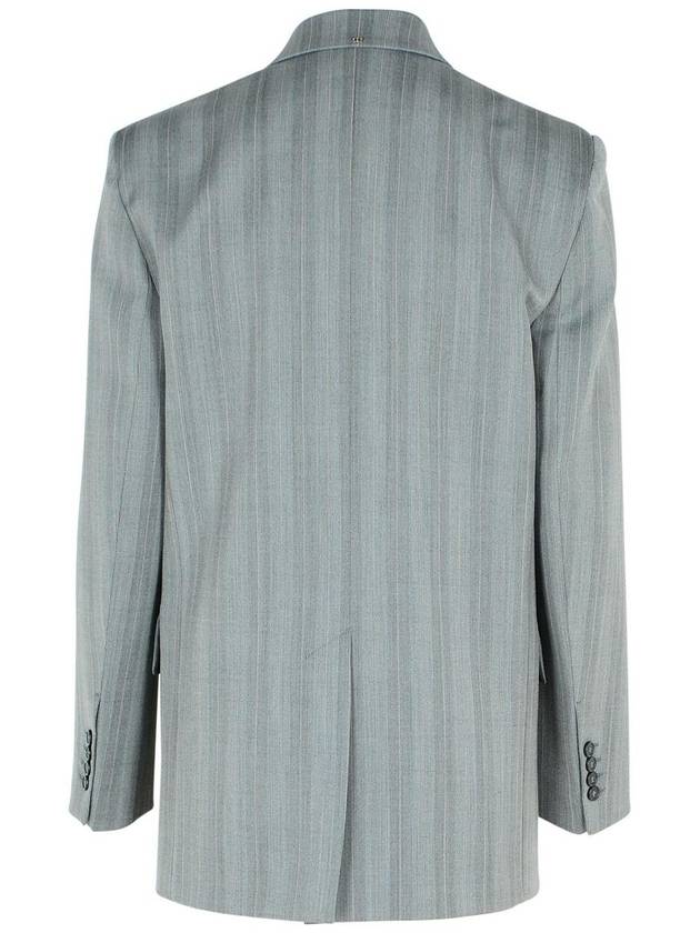 Sportmax 'Merlot' Grey Virgin Wool Blend Blazer - MAX MARA SPORTMAX - BALAAN 3