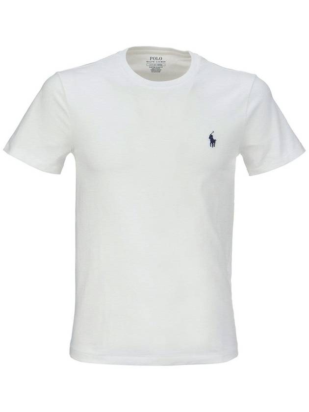 Men's Embroidered Pony Short Sleeve T-Shirt White - POLO RALPH LAUREN - BALAAN 2