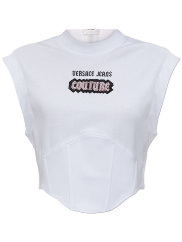 Versace Jeans Couture Sleeveless Top, Women's, White - VERSACE - BALAAN 1