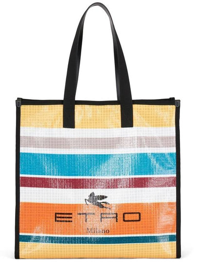 Striped Print Tote Bag - ETRO - BALAAN 2