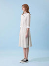 Collar color matching middle dress cool gray 045 - VOYONN - BALAAN 6