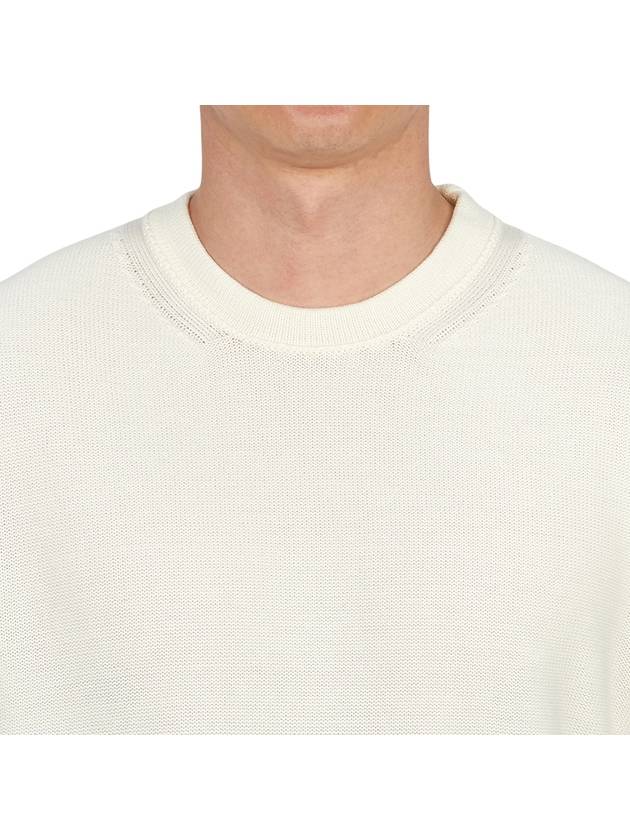 Ghost Piece Knit Top White - STONE ISLAND - BALAAN 6