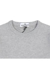 Kids Organic Cotton Fleece Sweatshirt Grey Melange - STONE ISLAND - BALAAN 4