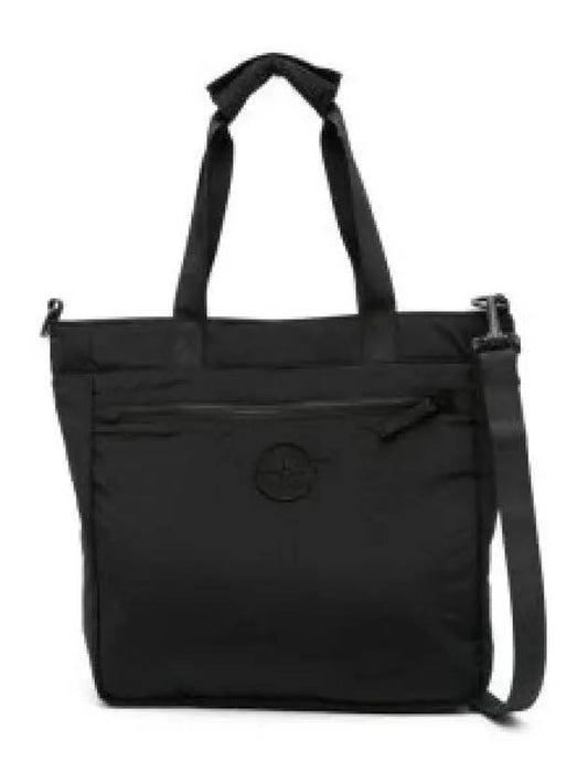 Nylon Metal Econyl Tote Bag Black - STONE ISLAND - BALAAN 2