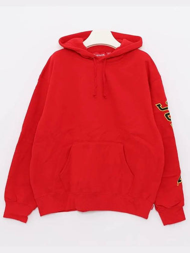 Sleeve Arc Side Logo Sweat Hooded Men s Hoodie FW23SW49 RED - SUPREME - BALAAN 1