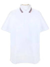 Collar Detail Polo Shirt White - BURBERRY - BALAAN 2