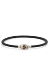 Silver Skull Lover Bracelet Black - ALEXANDER MCQUEEN - BALAAN 2