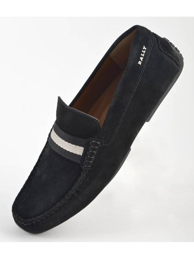 Men's Pearce Suede Loafer Black - BALLY - BALAAN 2