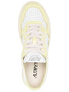 Women's Medalist Bi-Color Low-Top Sneakers Yellow - AUTRY - BALAAN 5