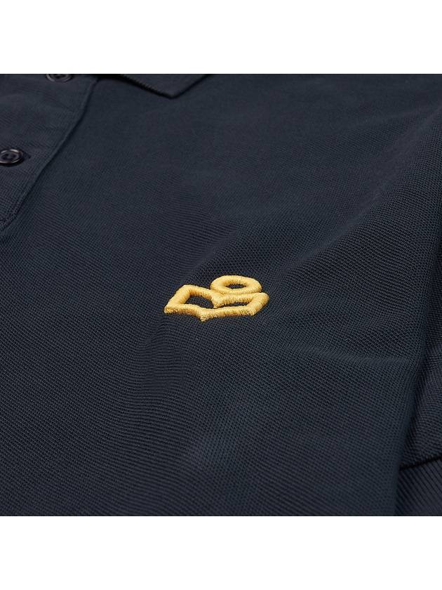 Afko Logo Cotton Polo Shirt Black - ISABEL MARANT - BALAAN 6