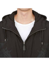 Men's EKD Print Hooded Jacket Black - BURBERRY - BALAAN 9