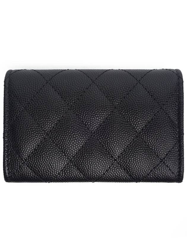 Gold caviar card wallet black - CHANEL - BALAAN 4