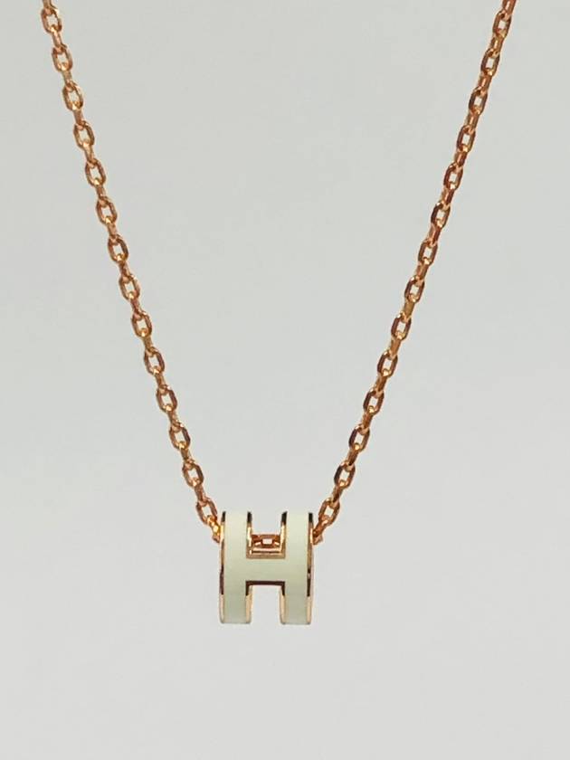 Mini PopAche Necklace Gold White - HERMES - BALAAN 1