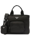 Padded Re-Nylon Tote Bag Black - PRADA - BALAAN 2