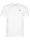 Small Gold Heart Wappen Short Sleeve T-Shirt White P1 T216 4 - COMME DES GARCONS - BALAAN 2