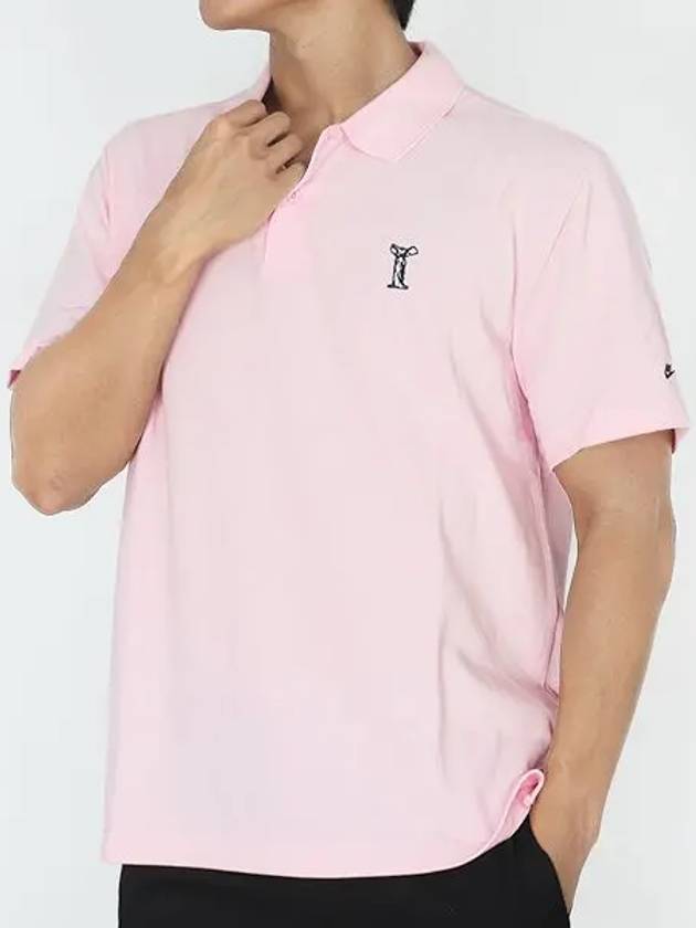 Logo Cotton Polo Shirt Pink - NIKE - BALAAN 2