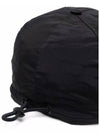 Wrinkled Nylon Metal 6 Panel Ball Cap Black - STONE ISLAND - BALAAN 5