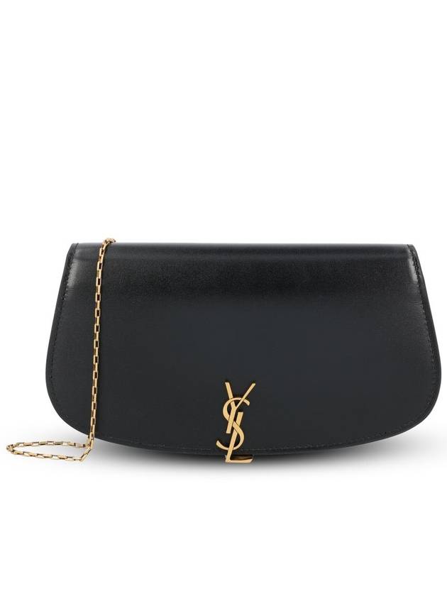 Voltaire Shoulder Bag Black - SAINT LAURENT - BALAAN 1