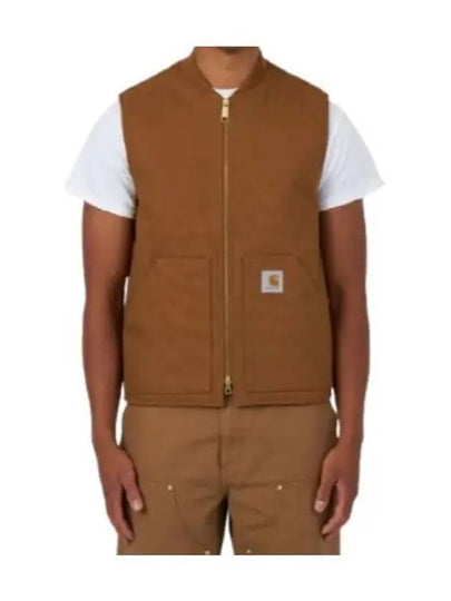 Logo Patch Zipper Vest Hamilton Brown - CARHARTT WIP - BALAAN 2