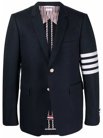 Diagonal Armband Cotton Shooting Engineer Classic Jacket Navy - THOM BROWNE - BALAAN 2