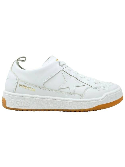 Women's Optical Leather Yea Low Top Sneakers White - GOLDEN GOOSE - BALAAN.