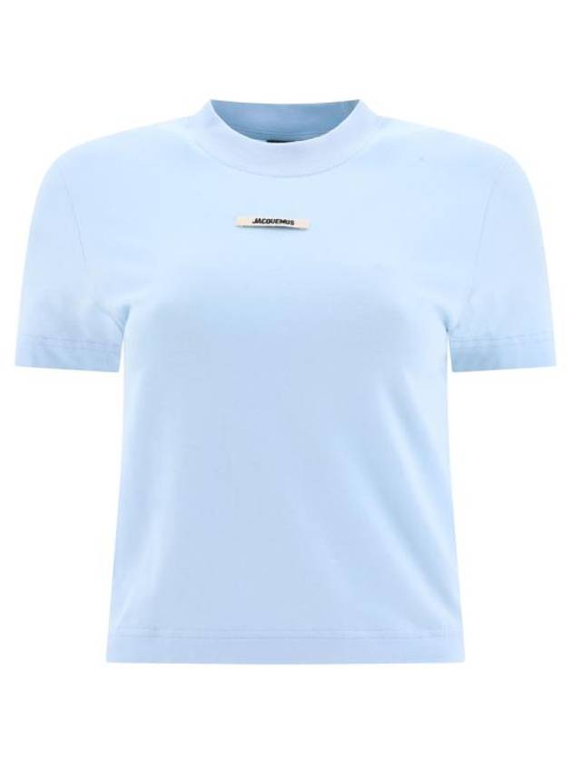 Le Gros Grain Short Sleeve T-Shirt Light Blue - JACQUEMUS - BALAAN 2