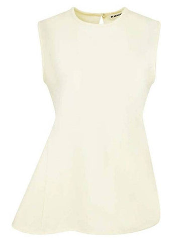 Women's Sleeveless Blouse Beige - JIL SANDER - BALAAN 1