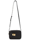 Calfskin Leather Camera Shoulder Bag Black - SALVATORE FERRAGAMO - BALAAN 7