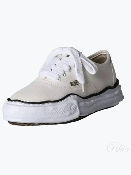 Baker OG Sole Canvas Low Top Sneakers White - MAISON MIHARA YASUHIRO - BALAAN 2