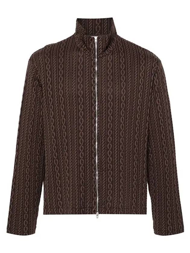 Shrunken Jacquard Cardigan Brown - OUR LEGACY - BALAAN 2