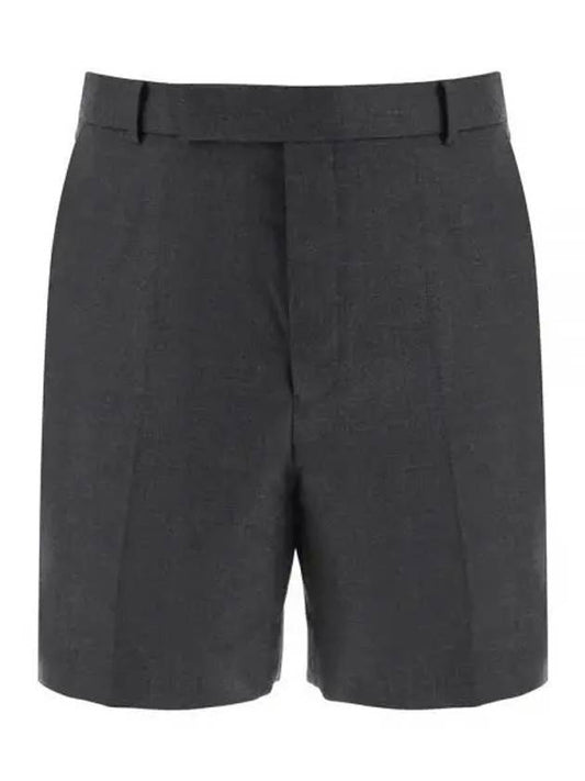 Twill Low Rise Color Mini Shorts Dark Grey - THOM BROWNE - BALAAN 2