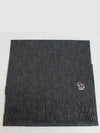 Zebra ZEBRA Logo Patch Lambswool Muffler Gray - PAUL SMITH - BALAAN 3