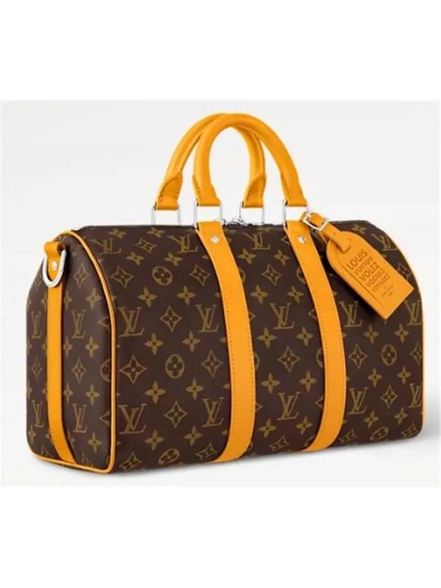 Keepall Bandouliere 35 Duffel Bag Brown Yellow - LOUIS VUITTON - BALAAN 3