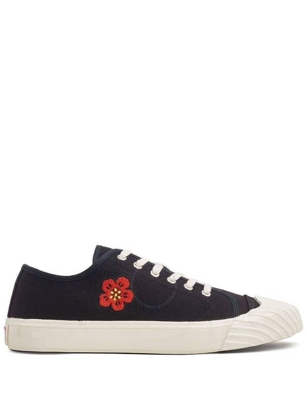 School Flower Low Top Sneakers Black - KENZO - BALAAN 2