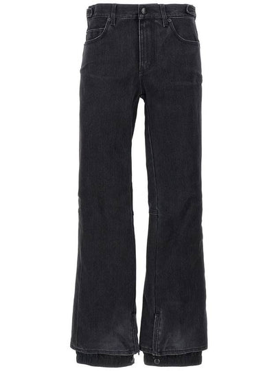 Denim Straight Pants 777211TPW598195 WASHED BLACK RING - BALENCIAGA - BALAAN 2