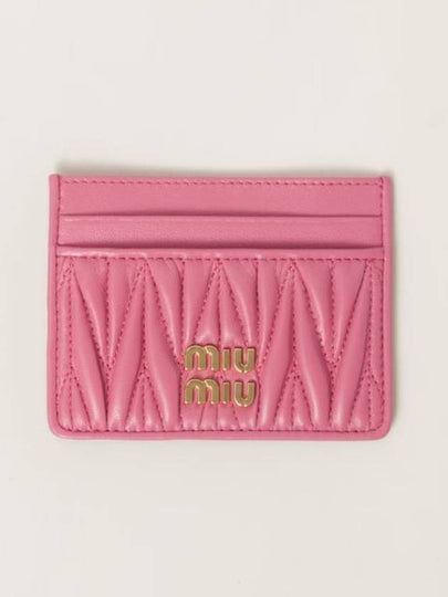 Matelasse Nappa Leather Card Wallet Begonia Pink - MIU MIU - BALAAN 2