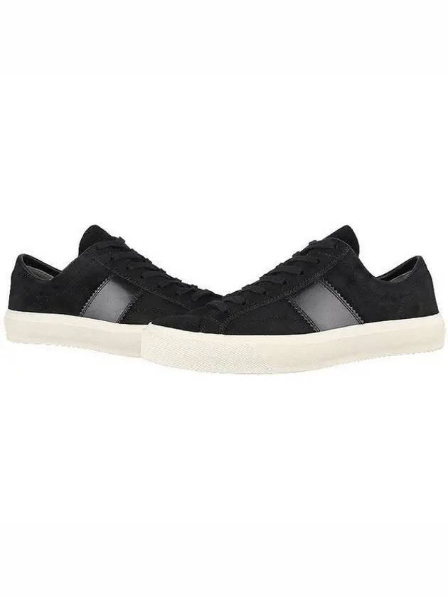 Suede Low Top Sneakers Black - TOM FORD - BALAAN 2