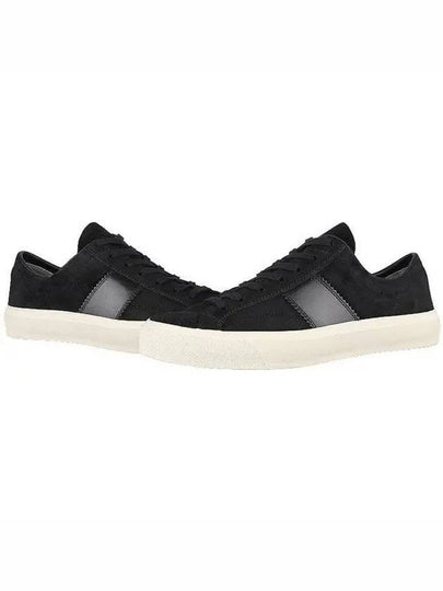 Suede Low Top Sneakers Black - TOM FORD - BALAAN 2