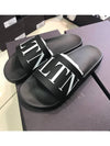 VLTN logo rubber slippers black - VALENTINO - BALAAN.