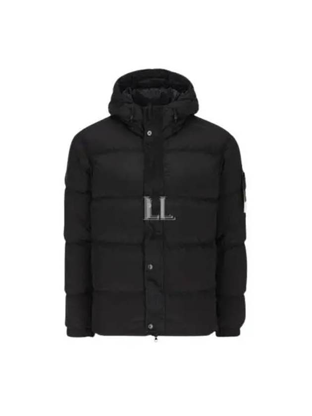 41419 Nylon Metal Econyl Hooded Down Jacket Black - STONE ISLAND - BALAAN 2