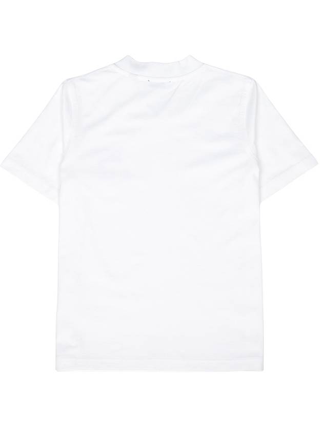 Kids Logo Pocket V-Neck Short Sleeve T-Shirt White - BURBERRY - BALAAN 3