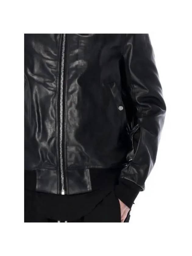 Rick Owens Classic Calfskin Bomber Jacket 24PRU01D3782LOY09 - RICK OWENS - BALAAN 3