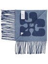 Muffler Scarf A6028 076 BLUE - GANNI - BALAAN 4