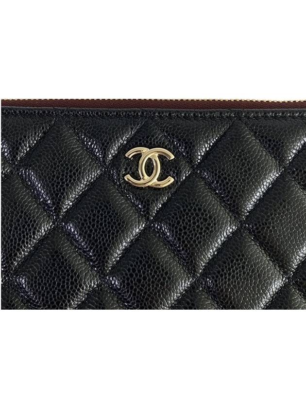 CC Logo Small Leather Pouch Bag Black - CHANEL - BALAAN 4