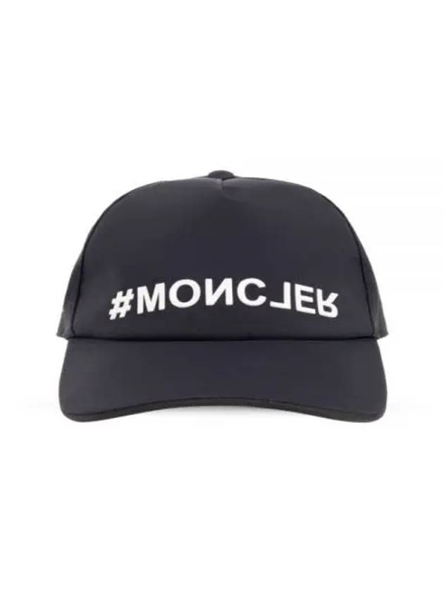 3B00022 595TX 999 Logo Baseball Cap Hat - MONCLER - BALAAN 1