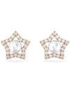 Stella Pearl Star Stud Earrings Rose Gold - SWAROVSKI - BALAAN 2