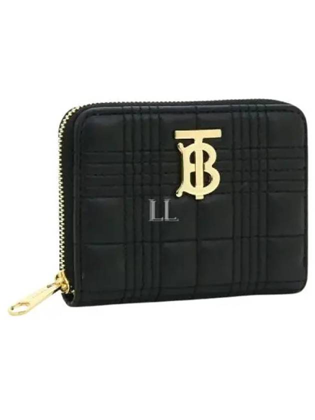 Women's Lola Quilted Zipper Card Wallet Black - BURBERRY - BALAAN 2